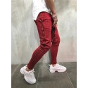 Men's Track Pants Drawstring Elastic Waist Stripe Breathable Lightweight Full Length Pants Casual Daily Casual Trousers Green Black Micro-elastic / Elasticity