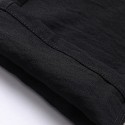 Men's Straight Sweatpants Trousers Drawstring Elastic Waist Solid Color Comfort Breathable Pants Casual Daily Cotton Blend Sports Fashion Black Blue Micro-elastic / Elasticity