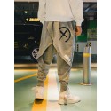 Men's Harem Pants Trousers Baggy Elastic Waist Graphic Prints Graffiti Comfort Full Length Pants Daily Sports Streetwear Stylish Black Grey Micro-elastic