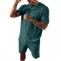 Men's Tee / T-shirt Shorts Crew Neck Letter Printed Sport Athleisure Clothing Suit Short Sleeves Breathable Soft Comfortable Everyday Use Street Casual Athleisure Daily Activewear Outdoor
