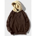 Men's Pullover Hoodie Sweatshirt Hooded Solid Color Graphic Front Pocket Daily Basic Casual Hoodies Sweatshirts  Long Sleeve Loose Fit Green Black