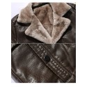 Men's Jacket Outdoor Street Daily Fall Winter Regular Coat Regular Fit Thermal Warm Breathable Active Business Casual Jacket Long Sleeve Solid Color Pocket Black Brown / Faux Leather