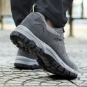 Men's Trainers Athletic Shoes Daily Outdoor Walking Shoes PU Non-slipping Dark Grey Army Green Brown Fall Spring