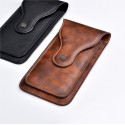 men's mobile phone bag pockets double-layer multifunctional outdoor hiking bag retro cell phone hanging pockets