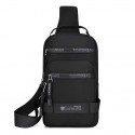 Men's Sling Shoulder Bag Oxford Cloth Zipper Solid Color Daily Going out Green Black Blue Gray