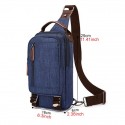 Men's Retro Canvas Bag Sling Shoulder Bag Canvas Zipper Plain Daily Going out Wine Black Gray Army Green